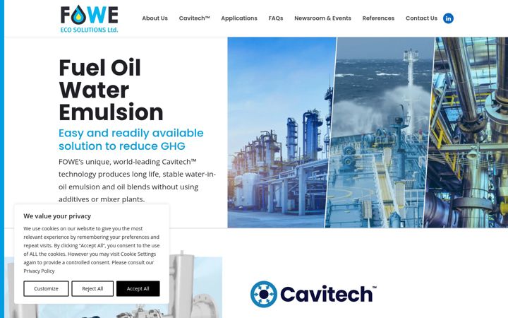 Screenshot of fowesolutions.net