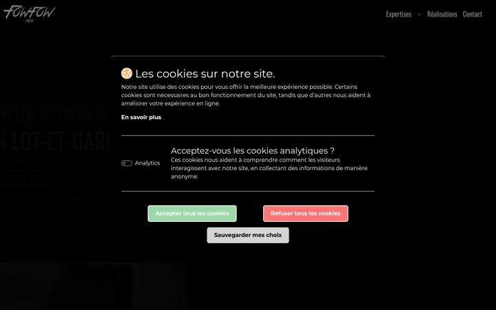 Screenshot of fowfowprod.fr