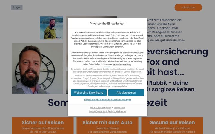 Posnetek zaslona fox-and-rabbit.de