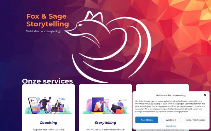 Screenshot of fox-sage.nl