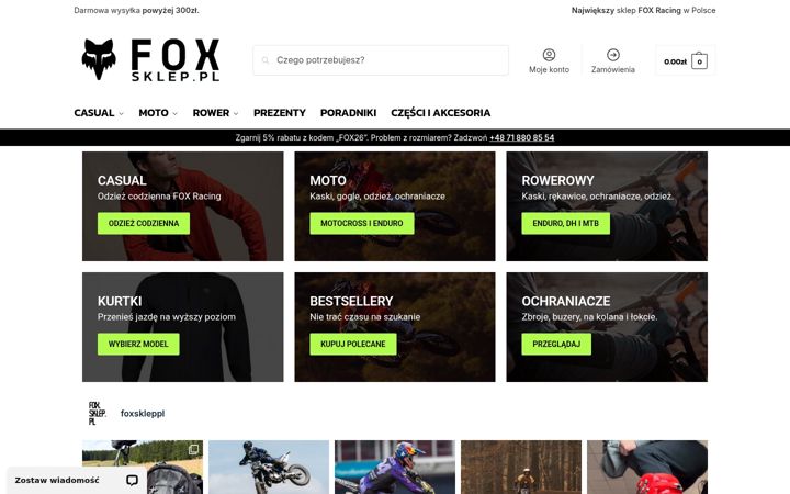 Screenshot of fox.sklep.pl