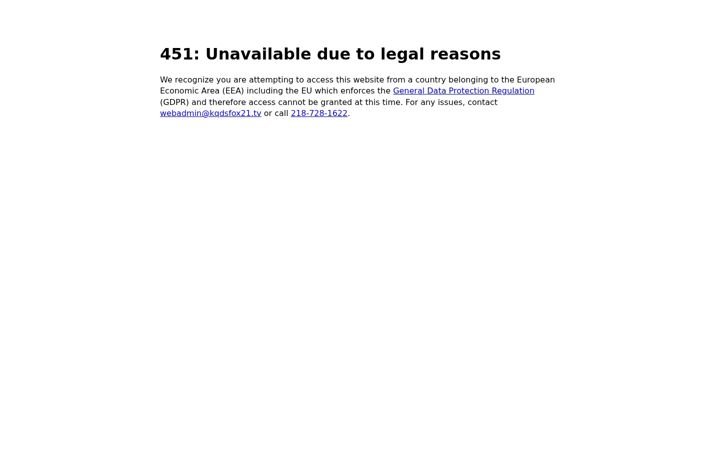 Screenshot of fox21online.com