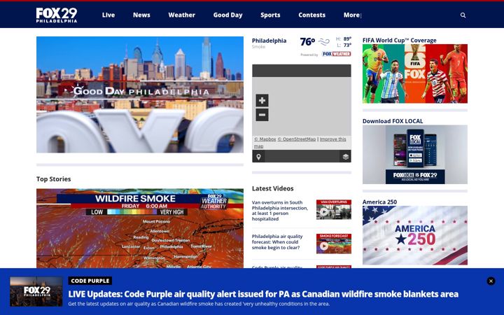 Ekraanipilt saidist fox29.com