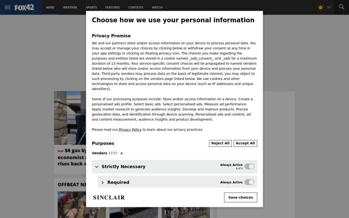 Screenshot of fox42kptm.com