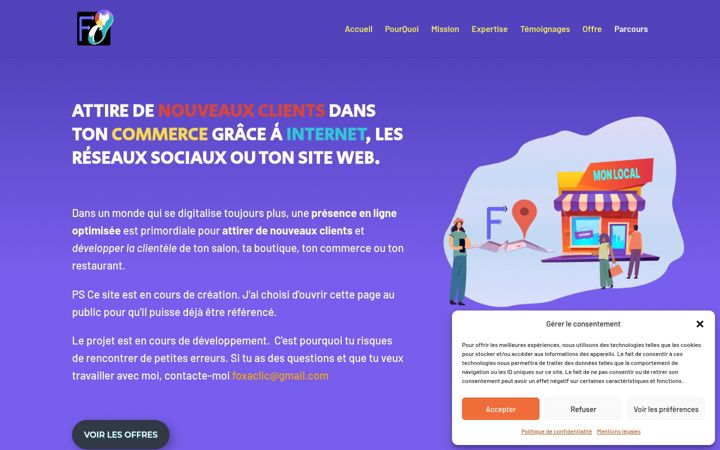 Screenshot of foxaclic.com