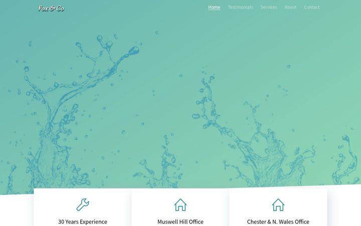 Screenshot of foxandco.co.uk