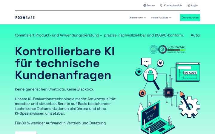 Screenshot of foxbase.de