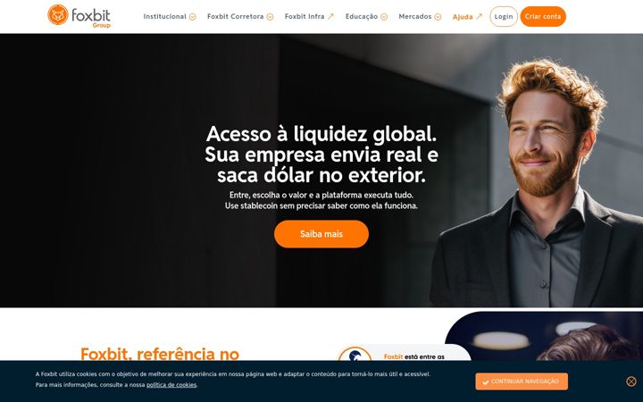 Screenshot of foxbit.com.br