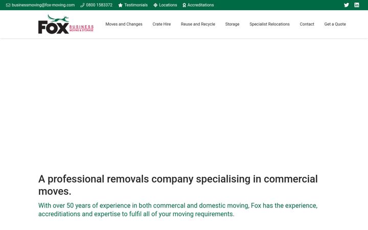 Screenshot von foxbusinessmoving.co.uk