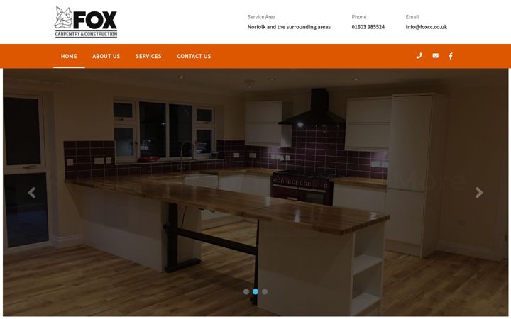 Screenshot of foxcc.co.uk