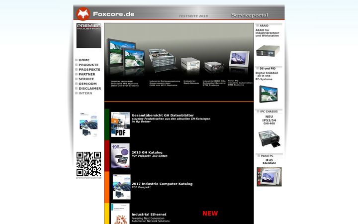 Screenshot of foxcore.de