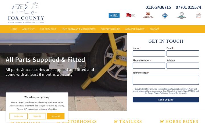 Screenshot von foxcounty.co.uk