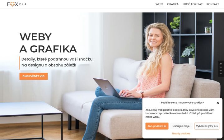 Screenshot of foxela.cz