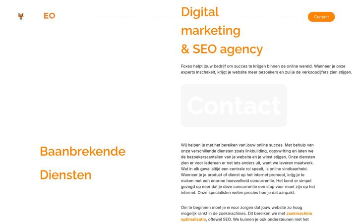 Screenshot of foxeo.nl