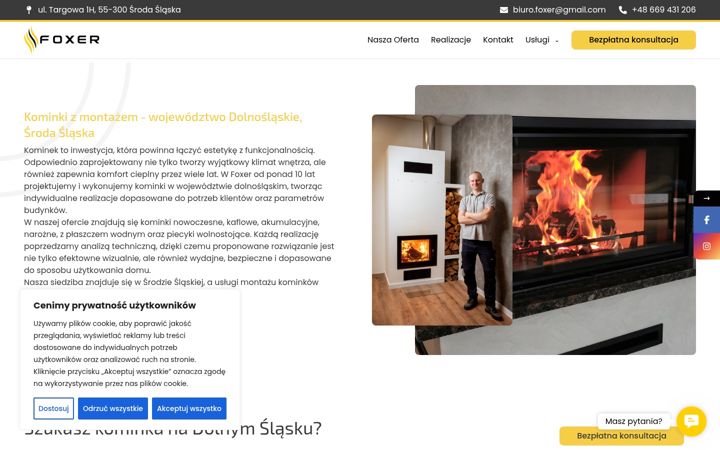 Screenshot of foxerkominki.pl