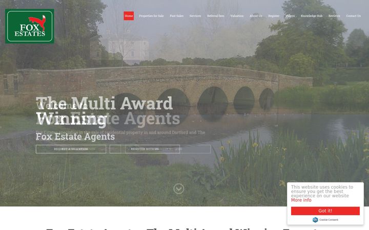 Screenshot of foxestateagents.com