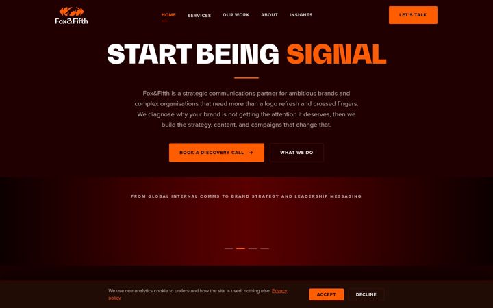 Screenshot of foxfifth.com