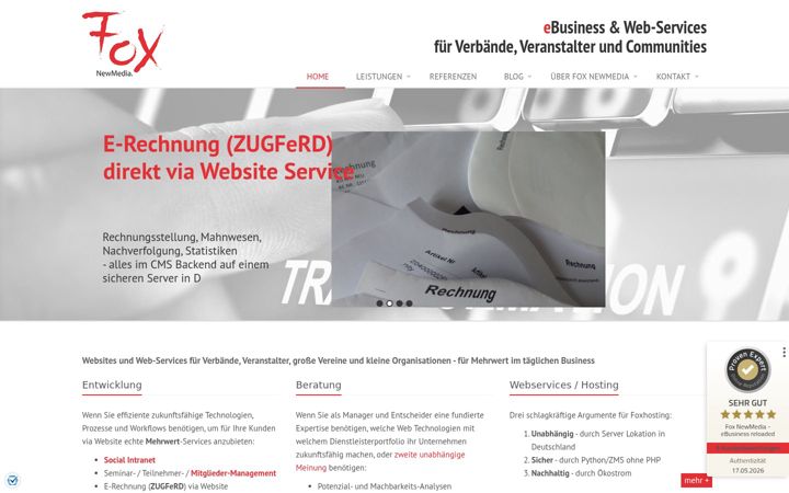 Screenshot of foxhosting.biz