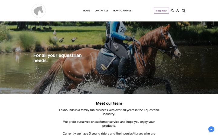 Screenshot of foxhoundstackshop.com