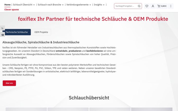 Screenshot of foxiflex.com
