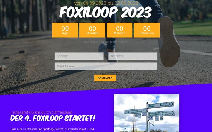 Screenshot stránky foxiloop.de