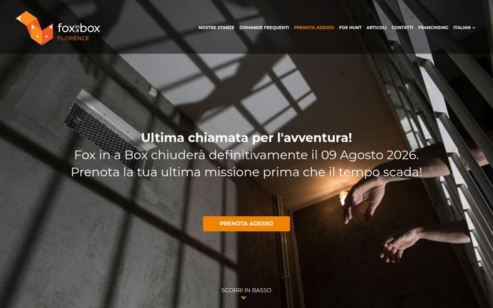 Screenshot of foxinaboxfirenze.com