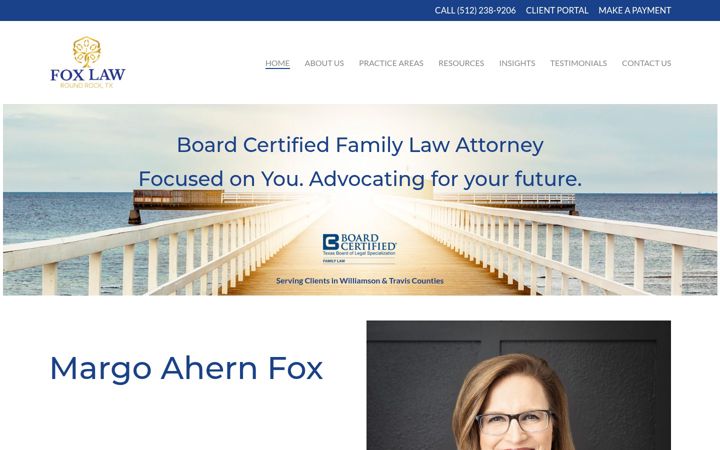 Screenshot of foxlawtexas.com