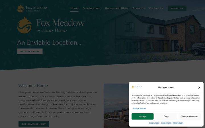 Screenshot of foxmeadowhomes.ie