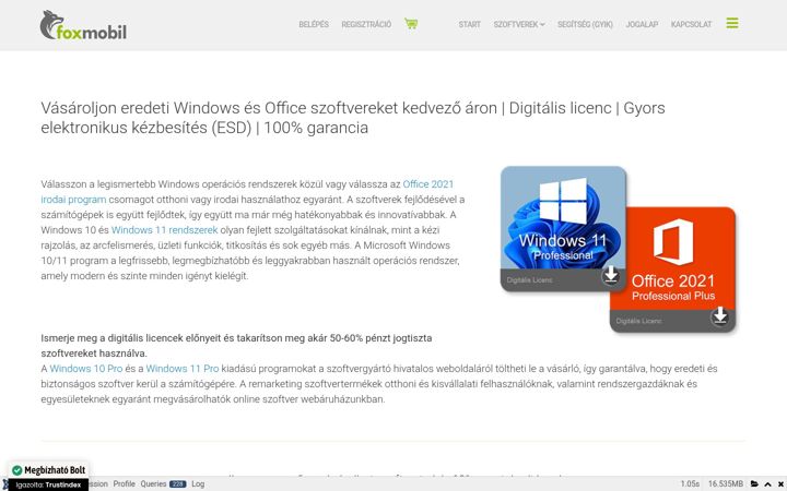 Screenshot of foxmobil.eu