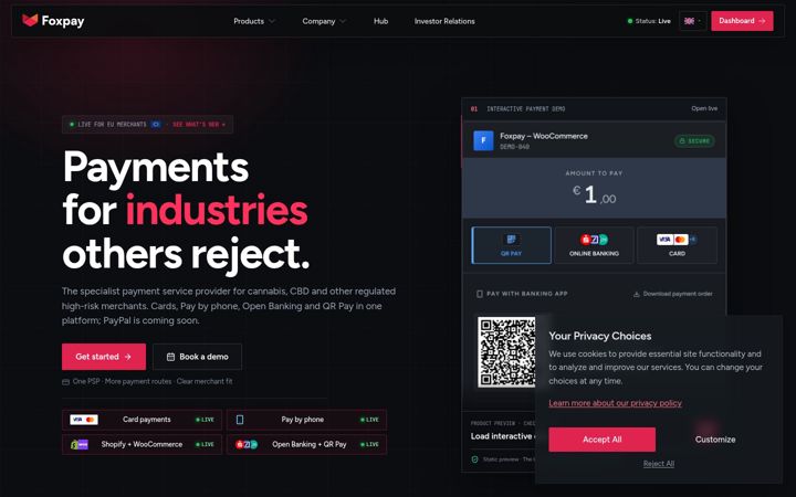 Screenshot of foxpay.it