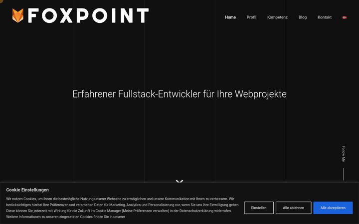 Screenshot of foxpoint.de