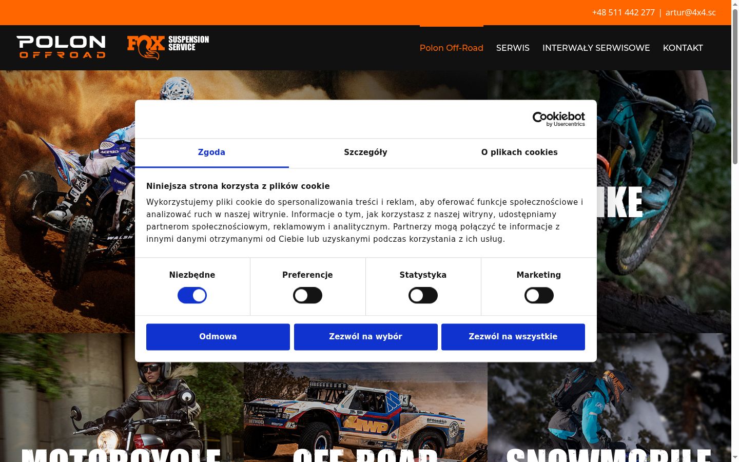 Capture d'écran de la bannière de consentement affichée avant toute interaction