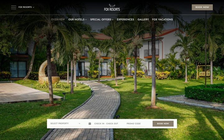 Screenshot of foxresorts.com