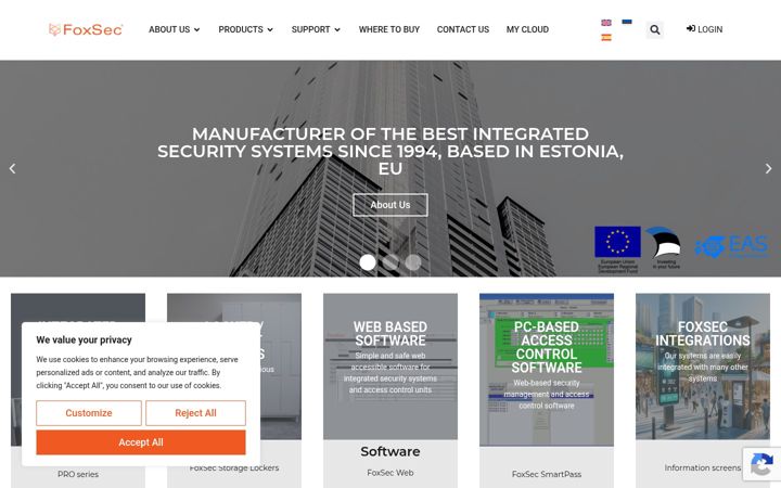 Screenshot of foxsec.eu