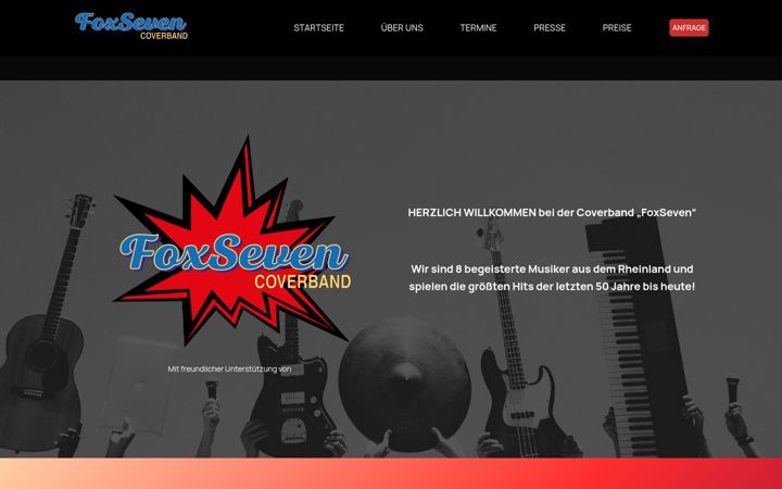 Screenshot of foxseven.de