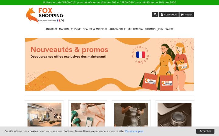 Screenshot of foxshopping.fr