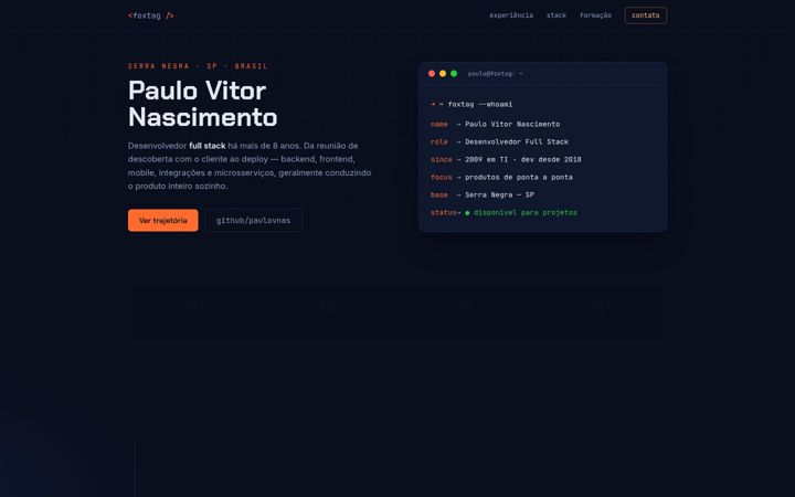 Screenshot of foxtag.com.br