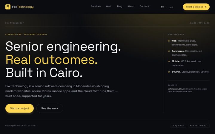 Screenshot of foxtechnology.net