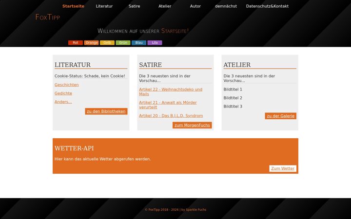 Screenshot of foxtipp.eu
