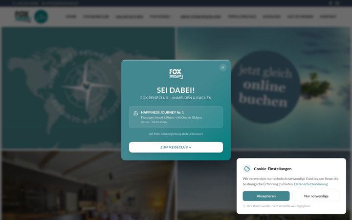 Screenshot of foxtours.at