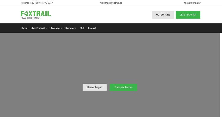 Screenshot of foxtrail.de