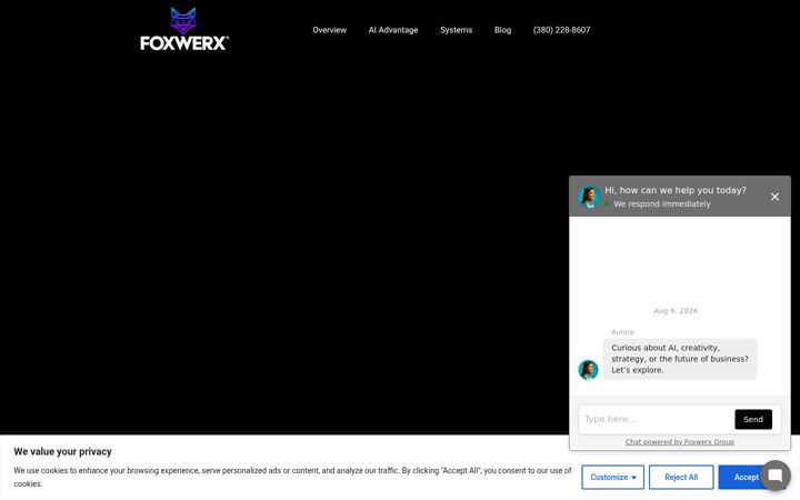 Ekraanipilt saidist foxwerx.io