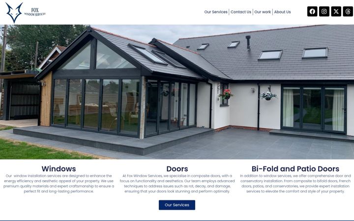 Screenshot of foxwindowservices.co.uk