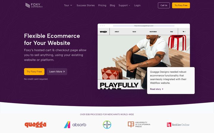 Screenshot of foxy.io
