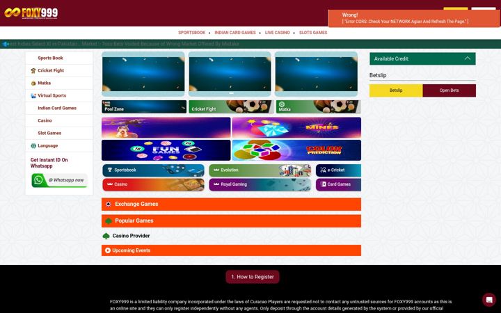 Screenshot of foxy999.com