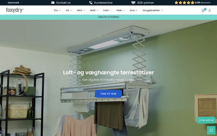 Screenshot of foxydry.com