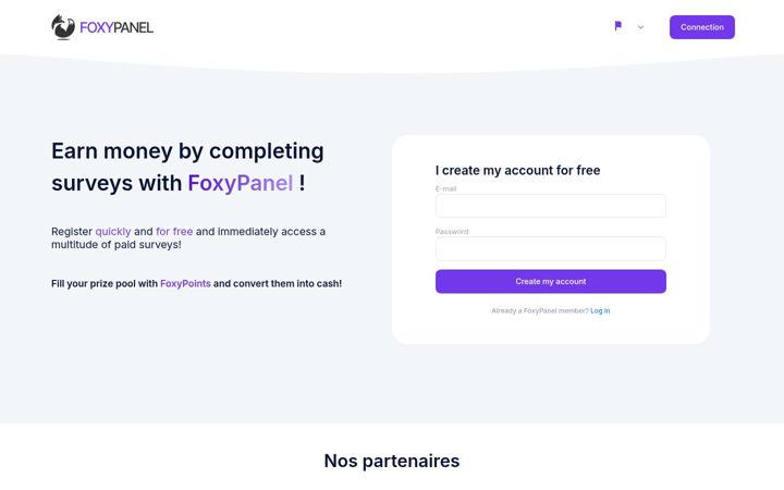 Screenshot of foxypanel.com