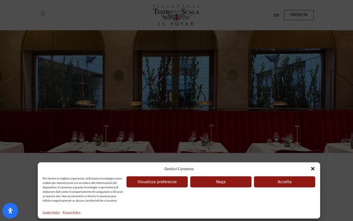 Screenshot of foyerallascala.com