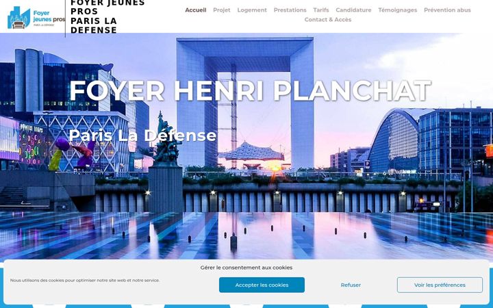 Screenshot of foyerladefense.fr