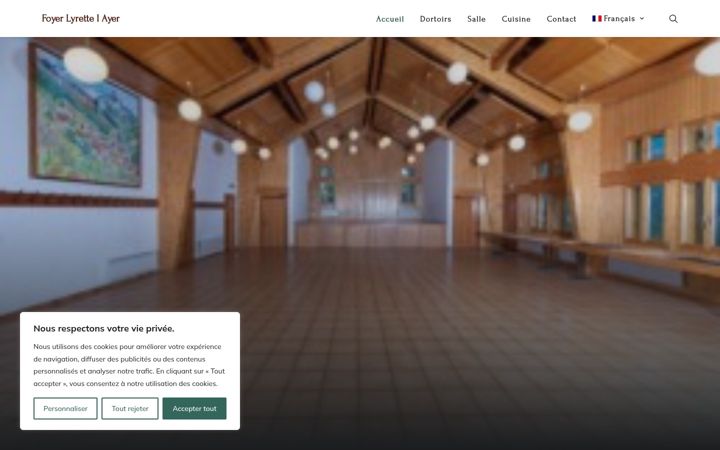 Screenshot of foyerlyrette.ch